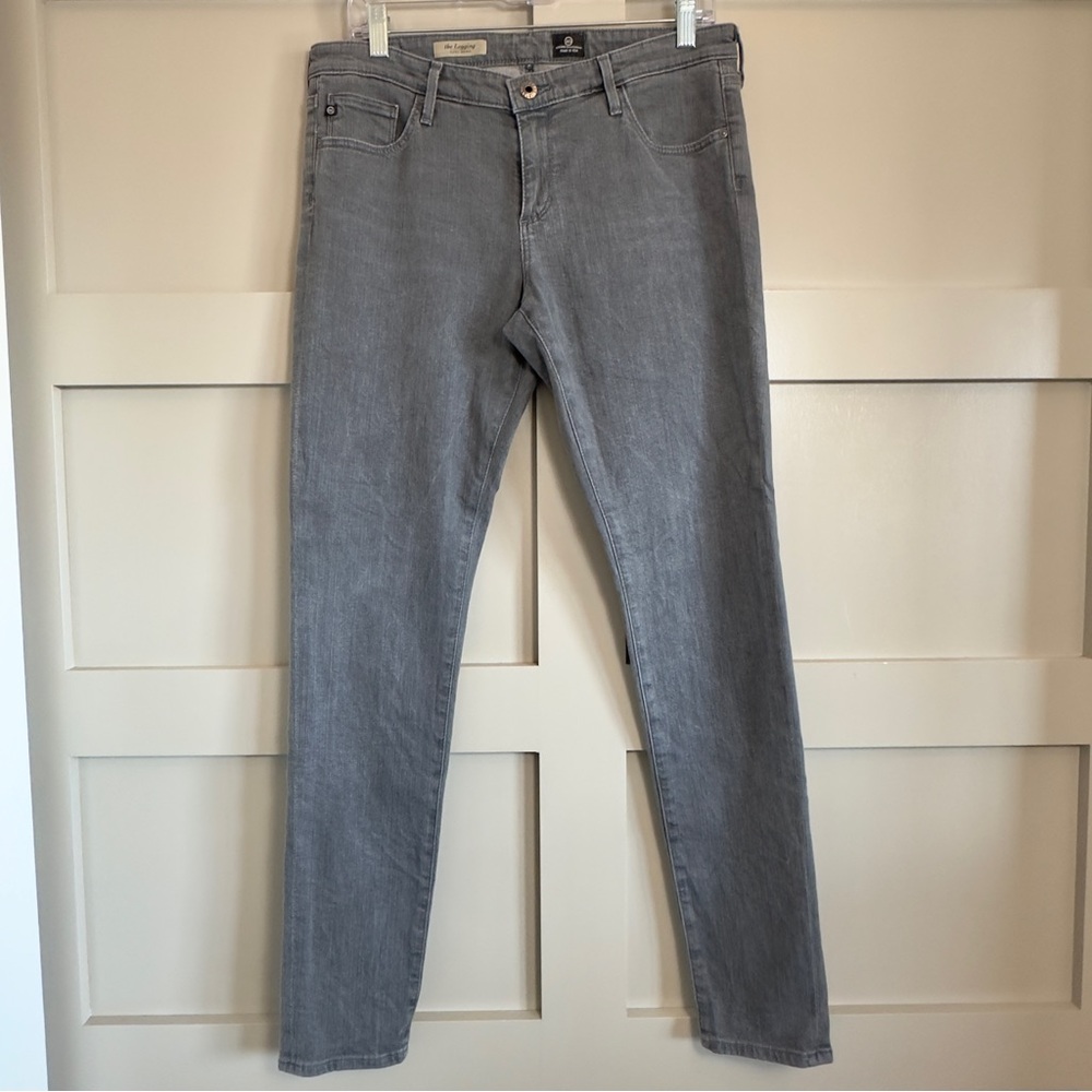 AG Adriano Goldschmied The Legging Super Skinny Ankle Charcoal Denim Women’s 32